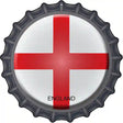 England Novelty Metal Bottle Cap Sign BC-260