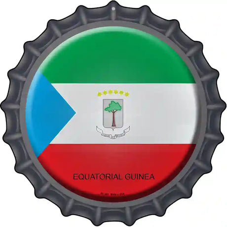 Equatorial Guinea Novelty Metal Bottle Cap Sign BC-261