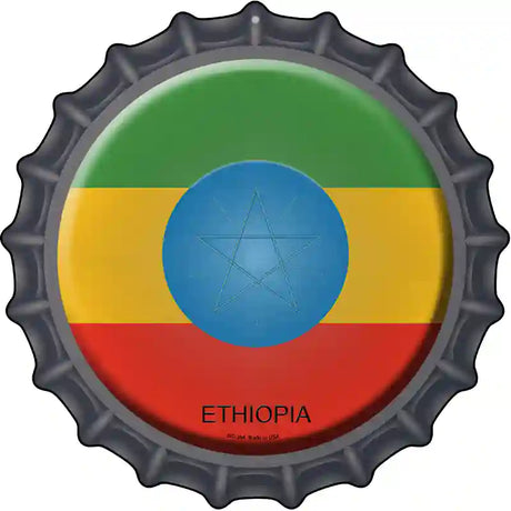 Ethiopia Novelty Metal Bottle Cap Sign BC-264