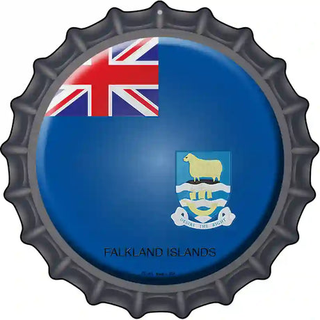 Falkland Islands Novelty Metal Bottle Cap Sign BC-265