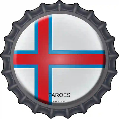 Faroes Novelty Metal Bottle Cap Sign BC-266