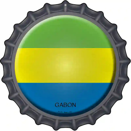 Gabon Novelty Metal Bottle Cap Sign BC-273