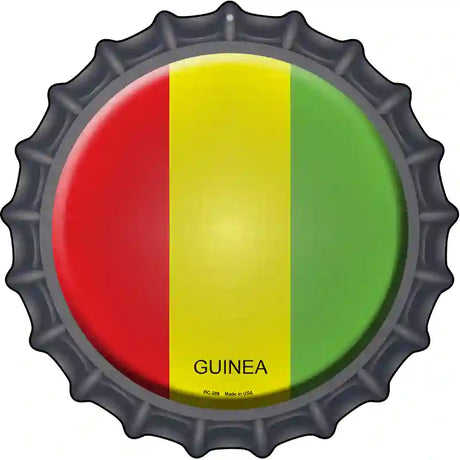 Guinea Novelty Metal Bottle Cap Sign BC-288