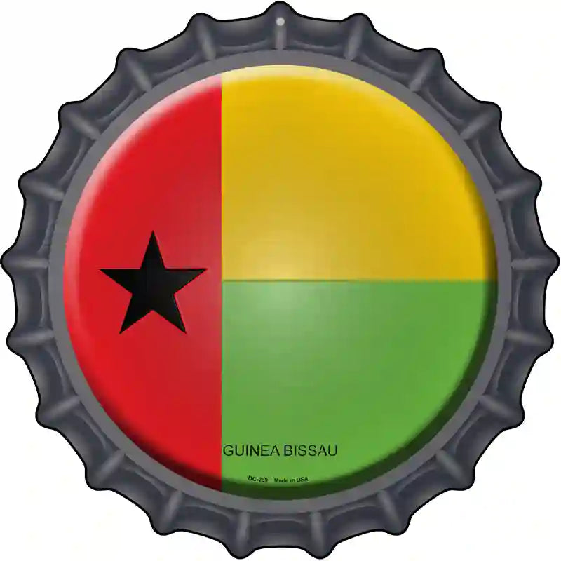Guinea Bissau Novelty Metal Bottle Cap Sign BC-289