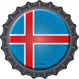 Iceland Novelty Metal Bottle Cap Sign BC-296