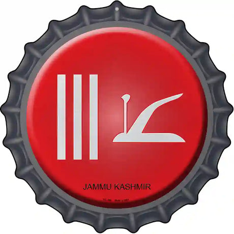 Jammu Kashmir Novelty Metal Bottle Cap Sign BC-308