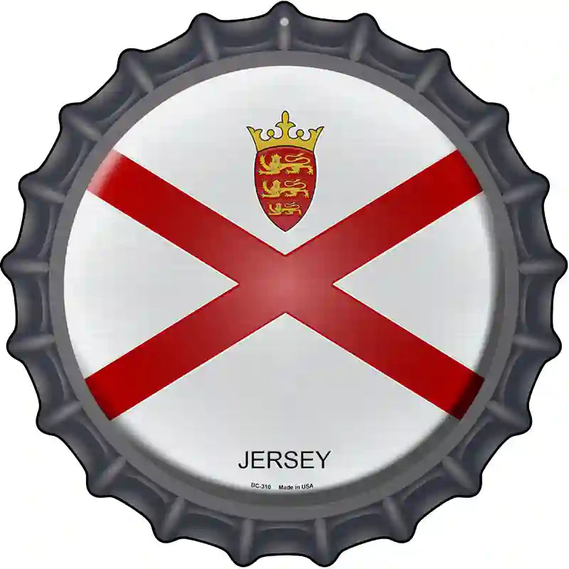 Jersey Novelty Metal Bottle Cap Sign BC-310