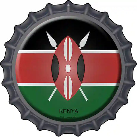 Kenya Novelty Metal Bottle Cap Sign BC-317