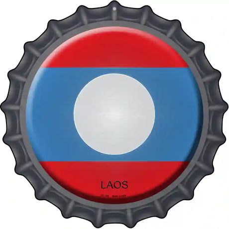 Laos Novelty Metal Bottle Cap Sign BC-326