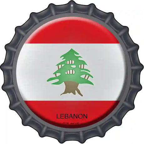 Lebanon Novelty Metal Bottle Cap Sign BC-328