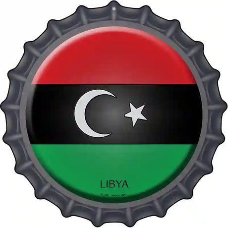 Libya Novelty Metal Bottle Cap Sign BC-332