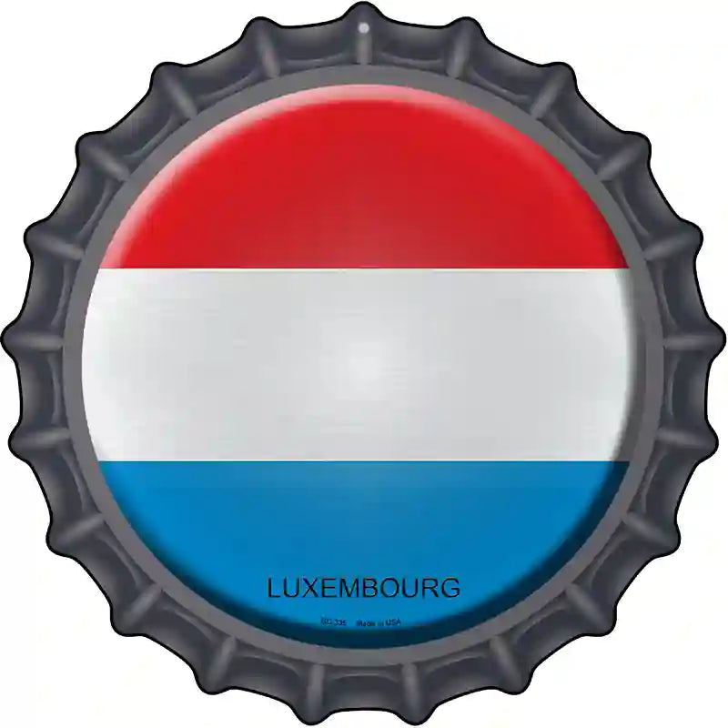 Luxembourg Novelty Metal Bottle Cap Sign BC-335