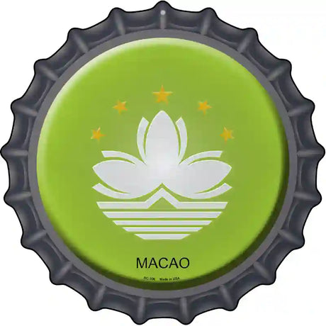 Macao Novelty Metal Bottle Cap Sign BC-336