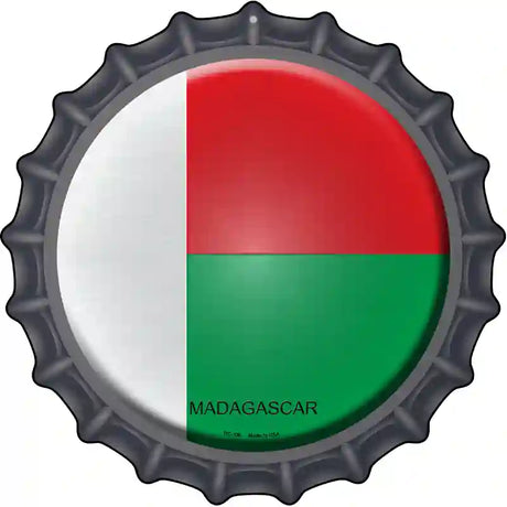 Madagascar Novelty Metal Bottle Cap Sign BC-338