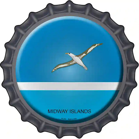 Midway Islands Novelty Metal Bottle Cap Sign BC-353