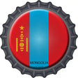 Mongolia Novelty Metal Bottle Cap Sign BC-356