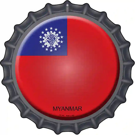 Myanmar Novelty Metal Bottle Cap Sign BC-361