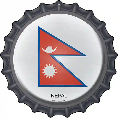 Nepal Novelty Metal Bottle Cap Sign BC-365