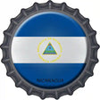 Nicaragua Novelty Metal Bottle Cap Sign BC-370