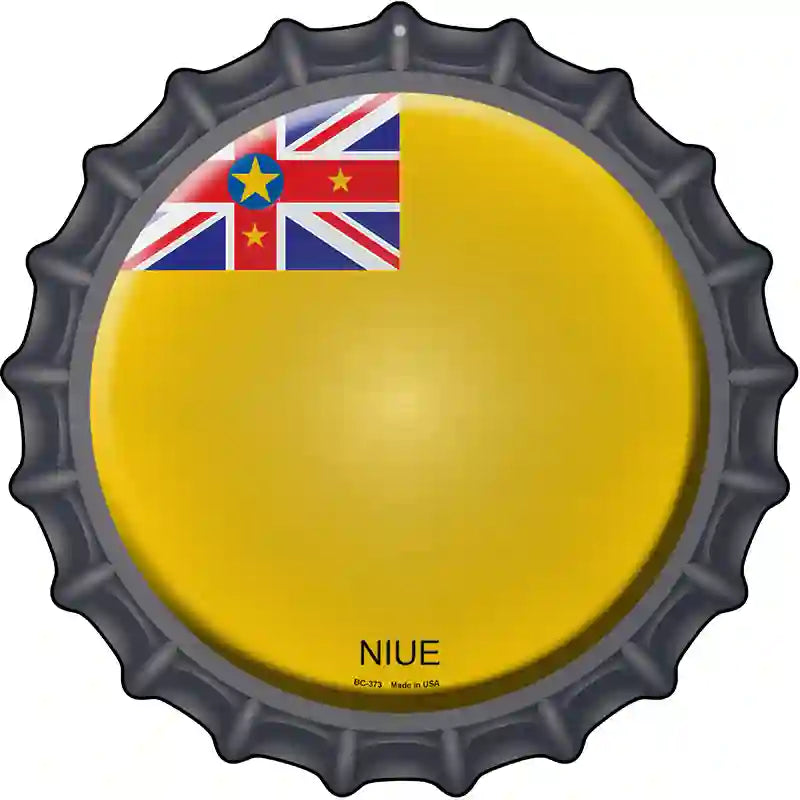 Niue Novelty Metal Bottle Cap Sign BC-373