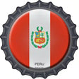 Peru Novelty Metal Bottle Cap Sign BC-388