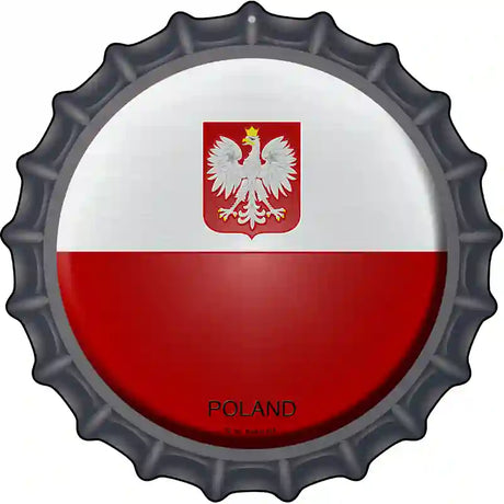 Poland Novelty Metal Bottle Cap Sign BC-390