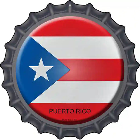 Puerto Rico Novelty Metal Bottle Cap Sign BC-392