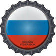 Russian Federation Novelty Metal Bottle Cap Sign BC-396