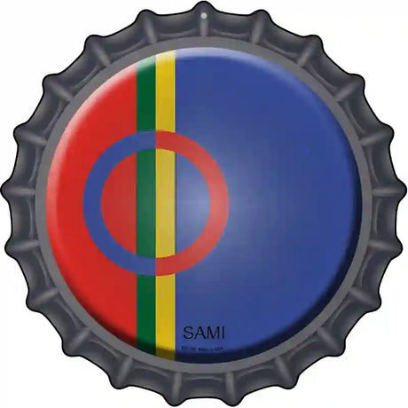 Sami Novelty Metal Bottle Cap Sign BC-399