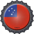 Samoa Novelty Metal Bottle Cap Sign BC-400