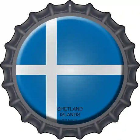 Shetland Islands Novelty Metal Bottle Cap Sign BC-411