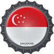 Singapore Novelty Metal Bottle Cap Sign BC-413