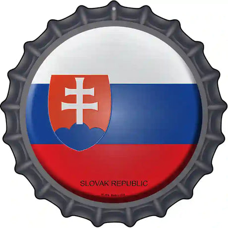 Slovak Republic Novelty Metal Bottle Cap Sign BC-414