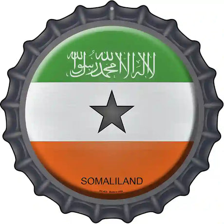 Somaliland Novelty Metal Bottle Cap Sign BC-418