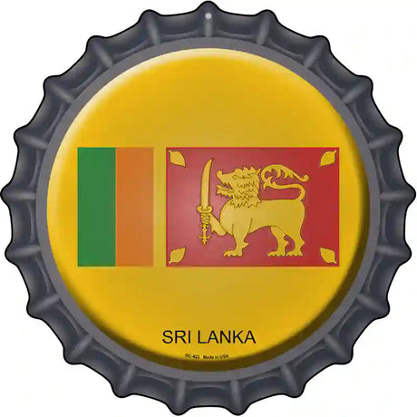 Sri Lanka Novelty Metal Bottle Cap Sign BC-422