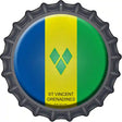 St Vincent Grenadines Novelty Metal Bottle Cap Sign BC-428