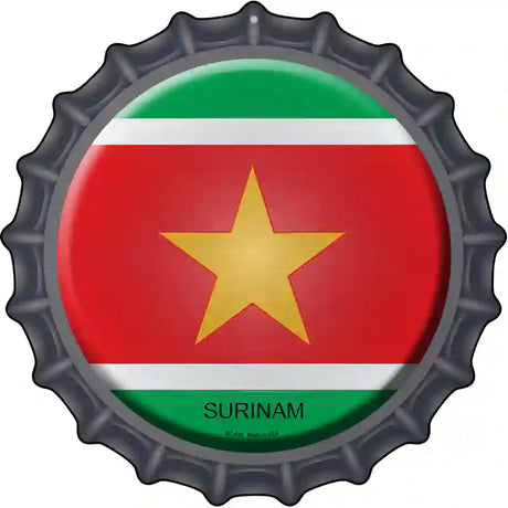 Surinam Novelty Metal Bottle Cap Sign BC-430