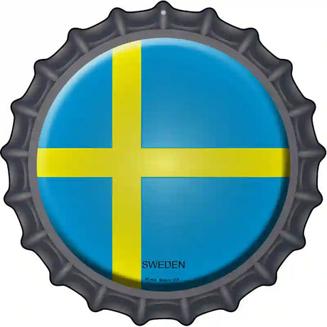 Sweden Novelty Metal Bottle Cap Sign BC-432