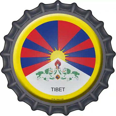 Tibet Novelty Metal Bottle Cap Sign BC-441