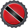 Trinidad Tobago Novelty Metal Bottle Cap Sign BC-449