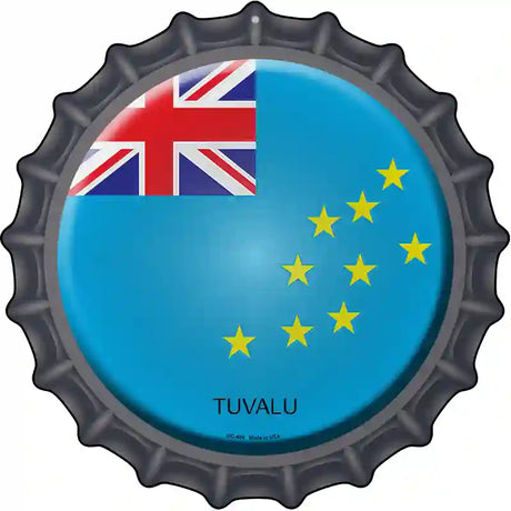 Tuvalu Novelty Metal Bottle Cap Sign BC-456