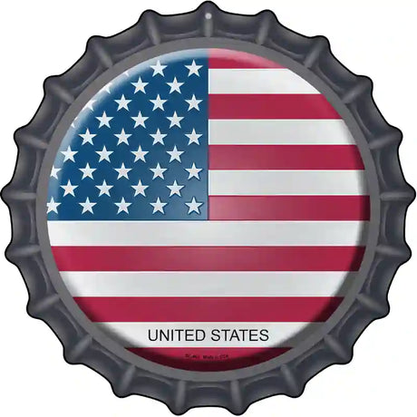 United States Novelty Metal Bottle Cap Sign BC-463