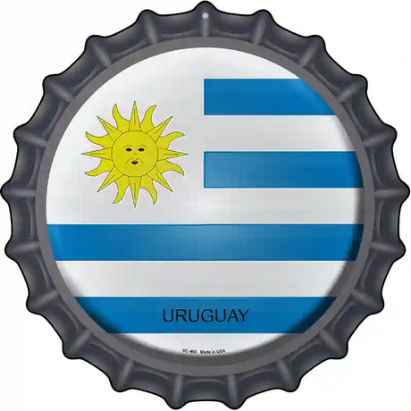 Uruguay Novelty Metal Bottle Cap Sign BC-465