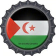 Western Sahara Novelty Metal Bottle Cap Sign BC-476