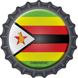 Zimbabwe Novelty Metal Bottle Cap Sign BC-480