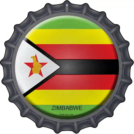 Zimbabwe Novelty Metal Bottle Cap Sign BC-480