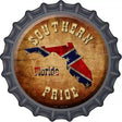 Southern Pride Florida Novelty Metal Bottle Cap Sign BC-491