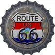 Missouri Route 66 Novelty Metal Bottle Cap Sign BC-521