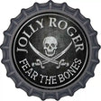 Fear The Bones Novelty Metal Bottle Cap Sign BC-529