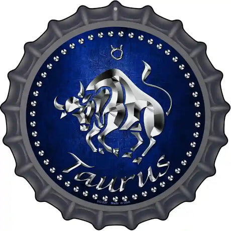 Taurus Novelty Metal Bottle Cap Sign BC-537